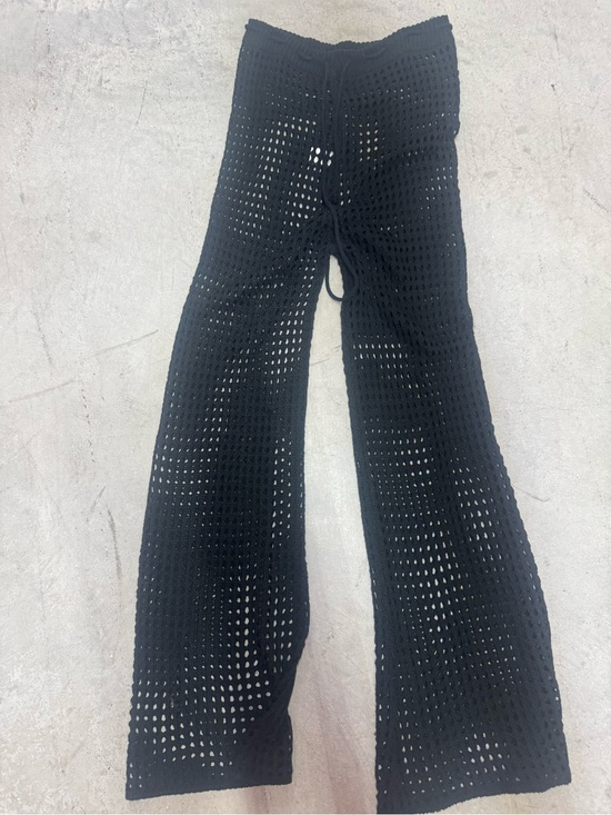superdown Pants - superdown Black Open-Knit Pants
